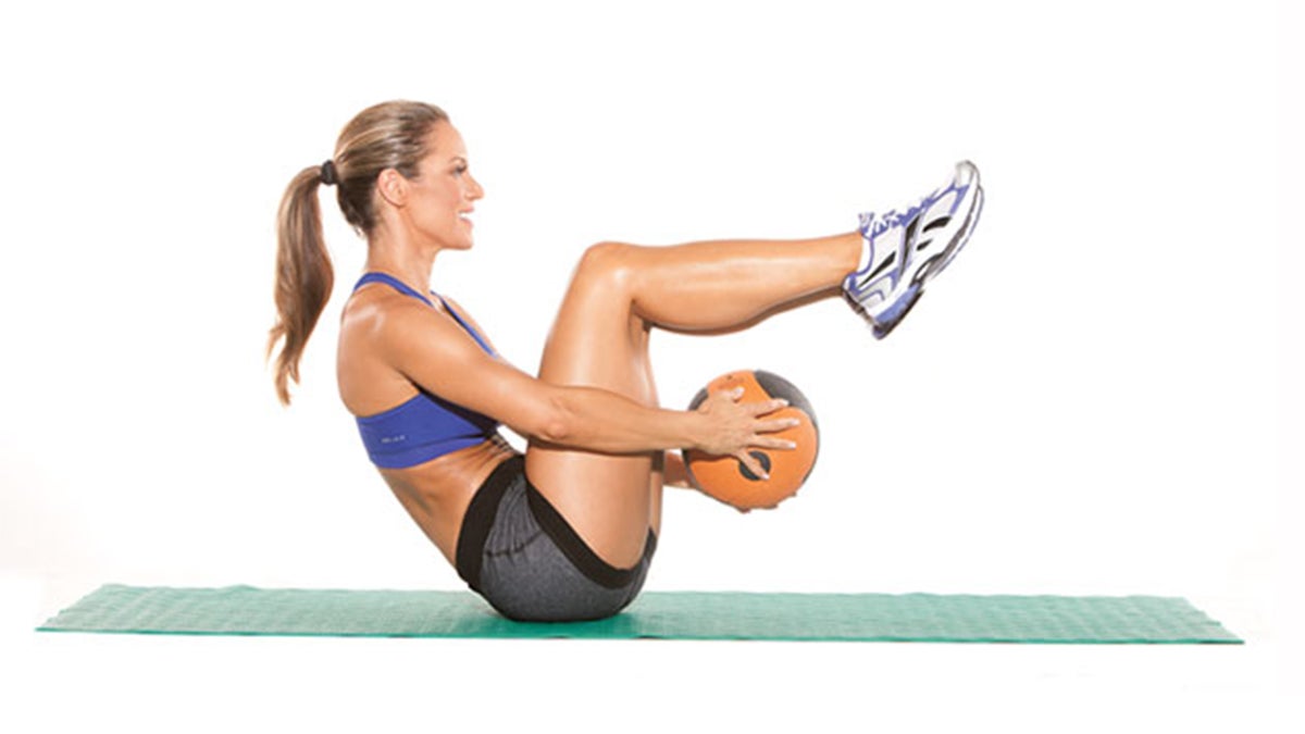 oblique exercises with ball