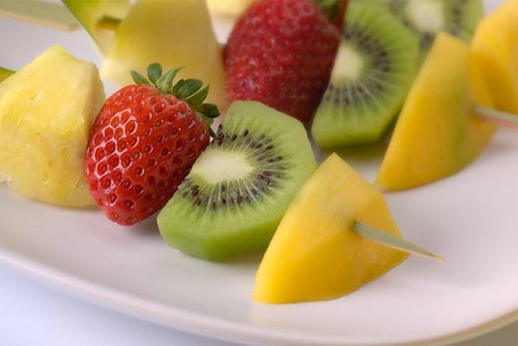 Fruit Grilled Fruit Kebobs with Maple Glaze