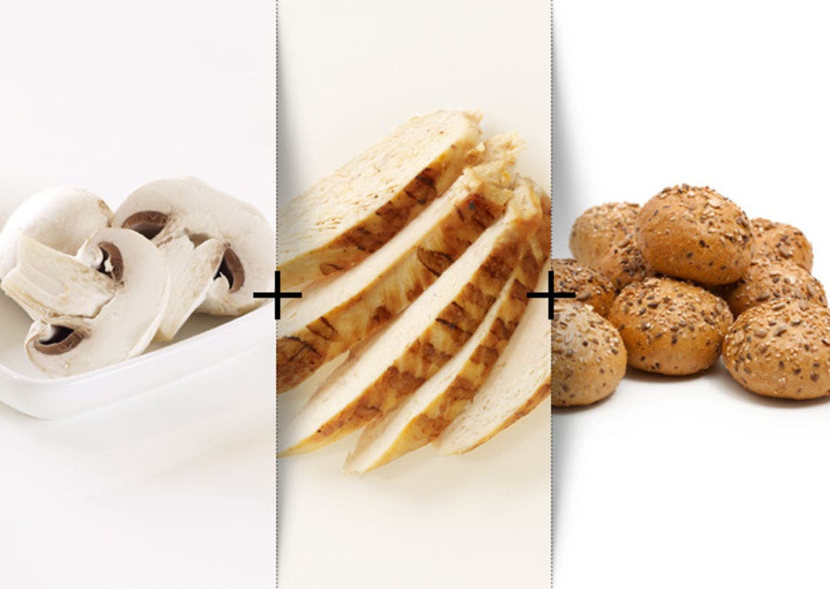 Grilled Chicken With Mushrooms + Veggie Soup