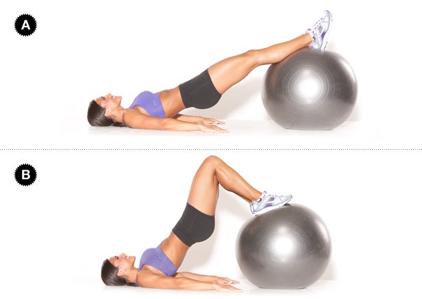 Image placeholder title Stability ball leg curl for next-level glutes