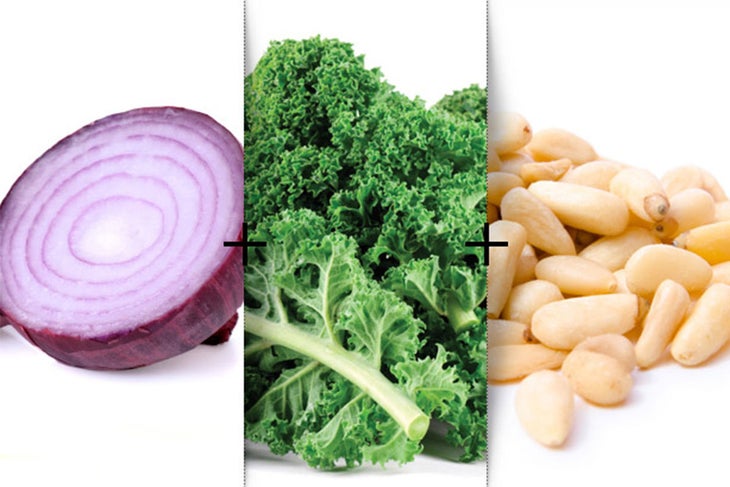 Ingredients Kale with Toasted Pine Nuts