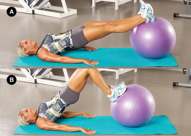 Stability Ball Hamstring Curl None