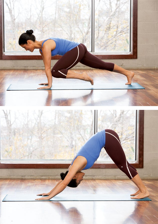 High-Plank-With-Downward-Facing-Dog None