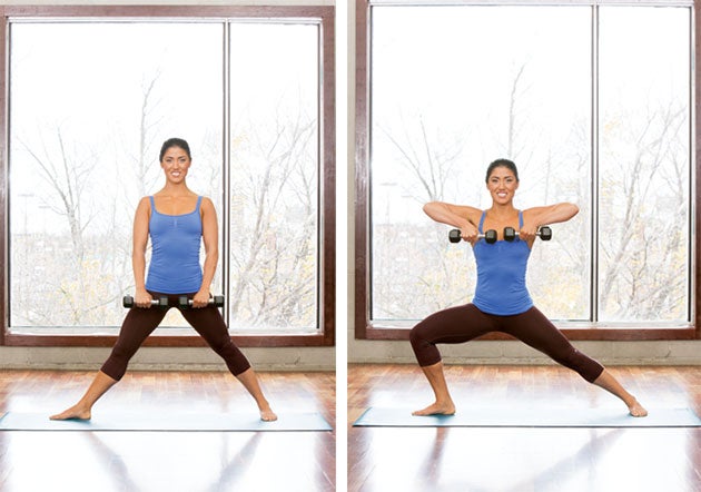 Warrior-Two-With-Upright-Row None