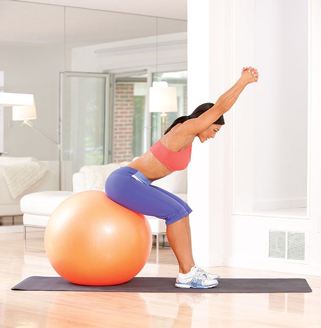 Upper-Back-Stretch-on-Stability-Ball None
