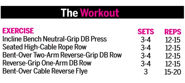 An overview of the sexy shoulders in 5 moves workout