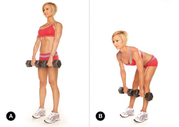 Image placeholder title Stiff-legged deadlift for total beach body circuit workout