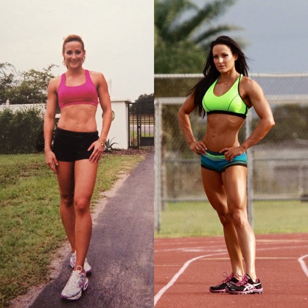 During college (left) and last year (right). None