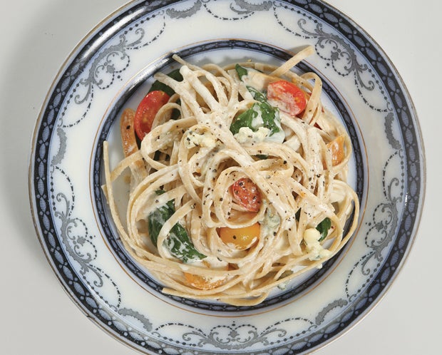 Chicken Tomatoes and Linguine None