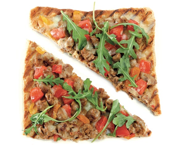 Sausage Tomato Flatbread None