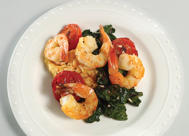 Shrimp and Chard None