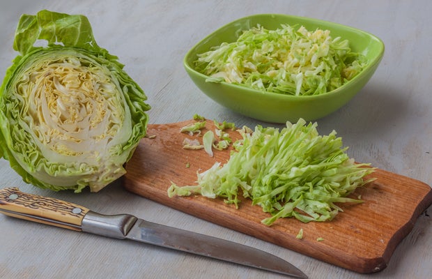 green cabbage None