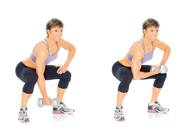 Squatting-Concentration-Curl None