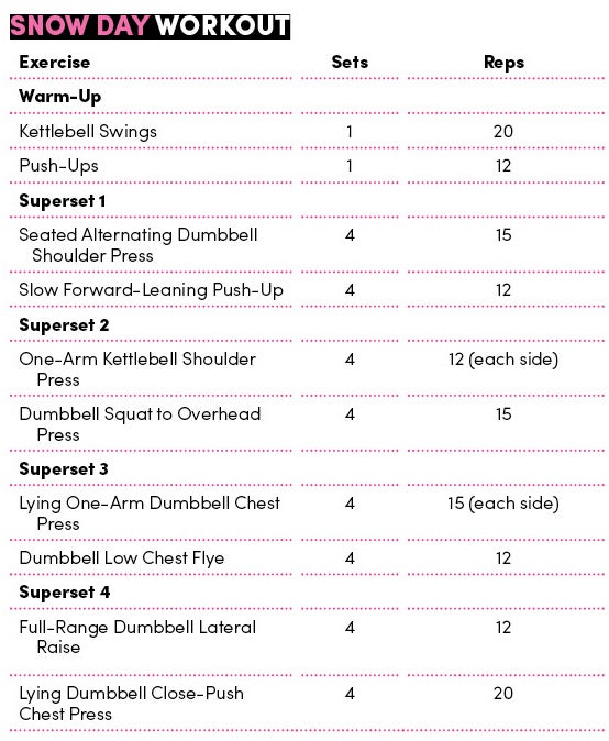 The Snow Day Workout None