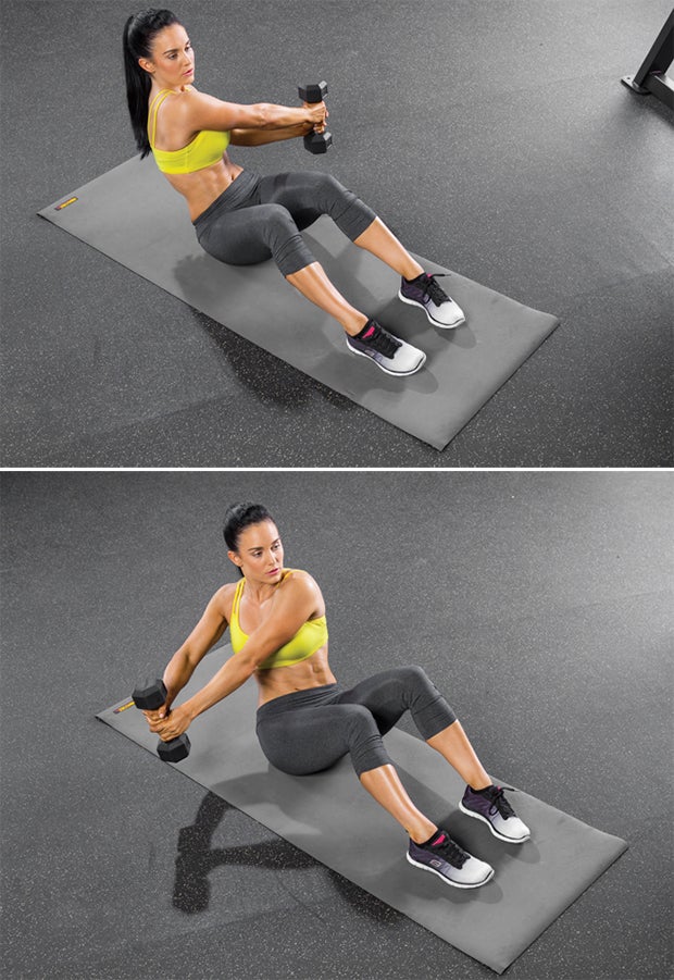 Dumbbell Russian Twist None