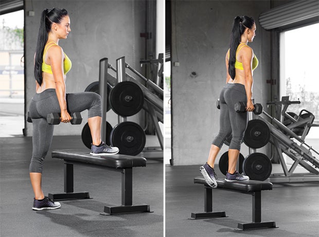 Dumbbell Step-Up None