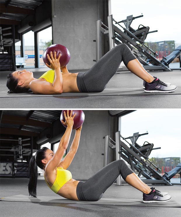 Medicine-Ball Crunch None