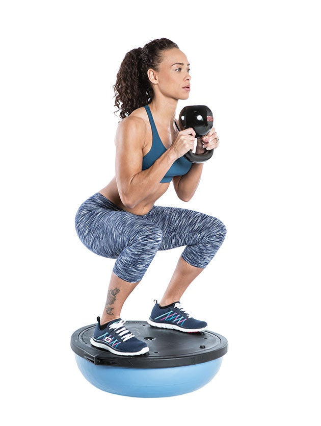 Bosu ball outlet squats