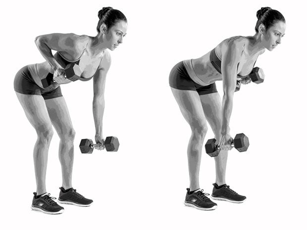 Bent-Over-Alternating-Dumbbell-Row None