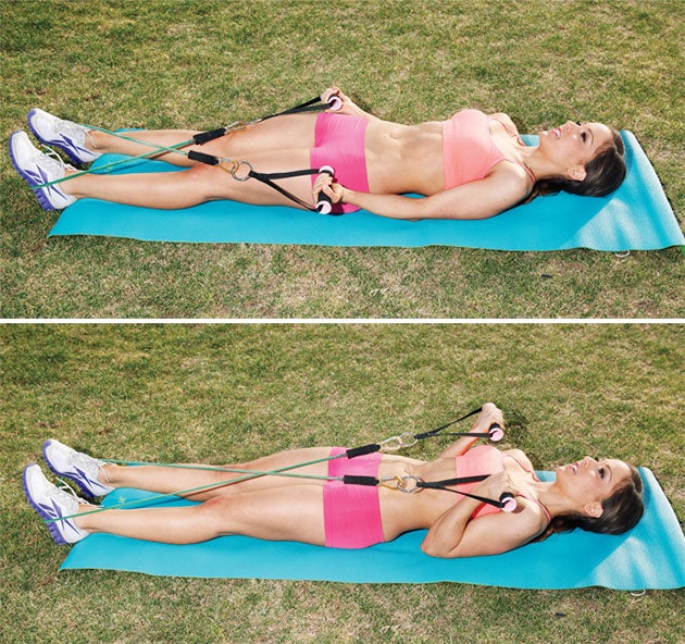 Lying-Band-Biceps-Curl None