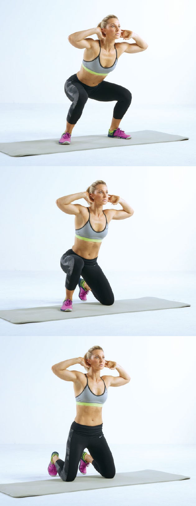 Knee-Drop-Lunge None
