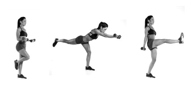 one legged deadlift None