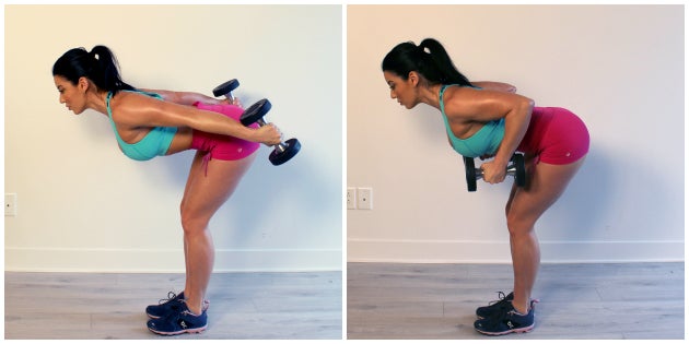 dumbbell bent over rows None