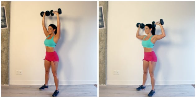 standing shoulder press None
