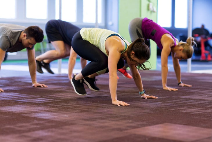 burpees Synchronized Burpees