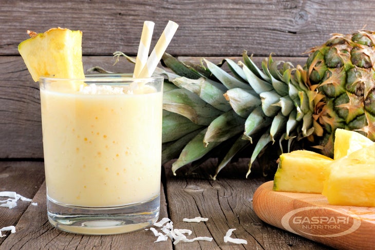 Gaspari_PINEAPPLE_Smooth_Site tropical pineapple protein shake