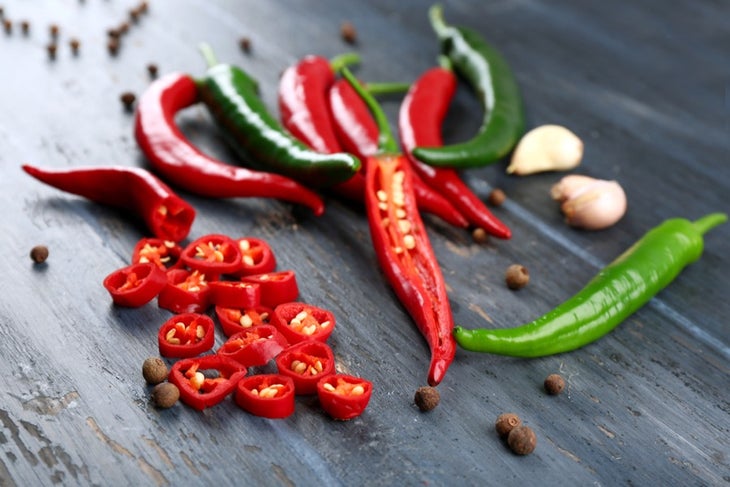 spicy food None