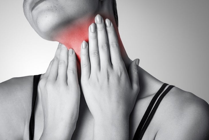 sore throat None