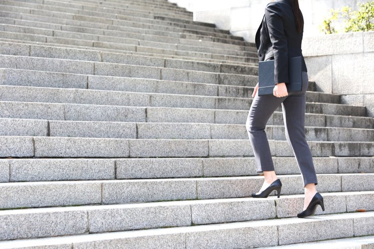 take the stairs None