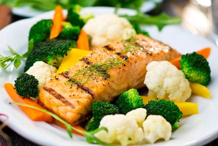 salmon-veggies-hyman Salmon and Vegetables