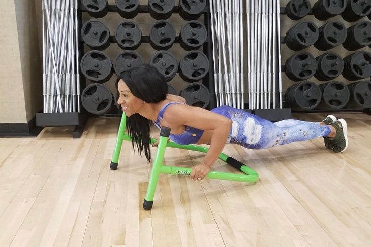 Equalizer Bar Push Ups None