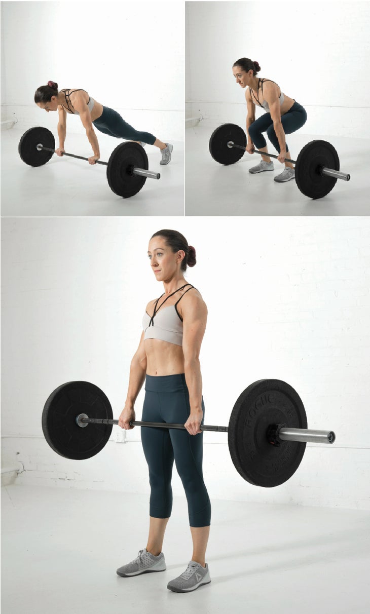 Barbell-Burpee-Deadlift None