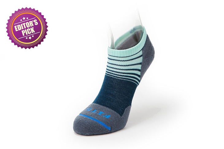 FITS-Light-Runner-Tri-Strip-Low-Reflecting-Pond workout socks