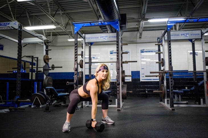 dumbbell snatch None