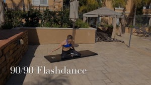 90/90 flashdance stretch