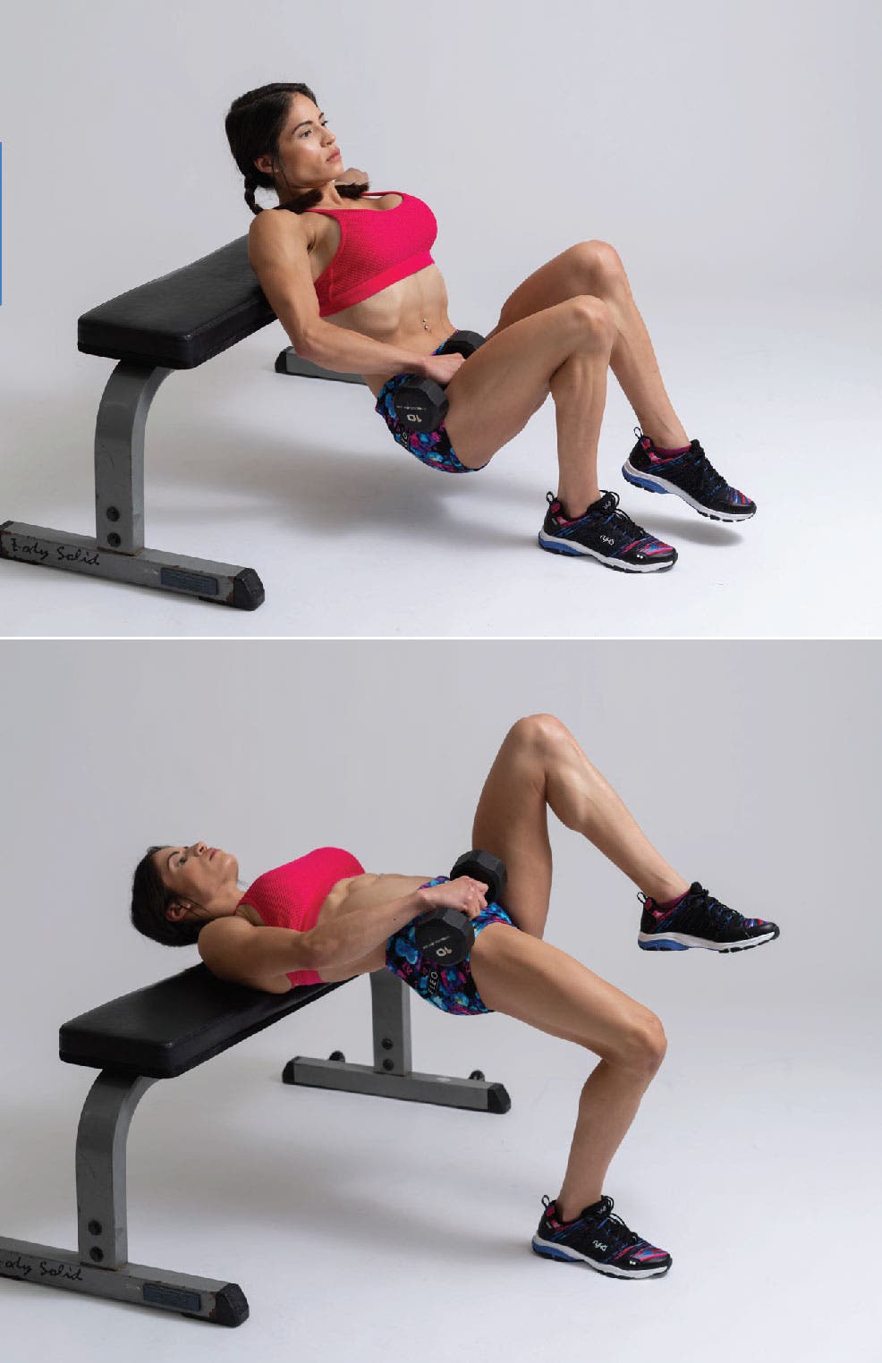 Single-Legged-Dumbbell-Hip-Thrust Single-Legged Dumbbell Hip Thrust