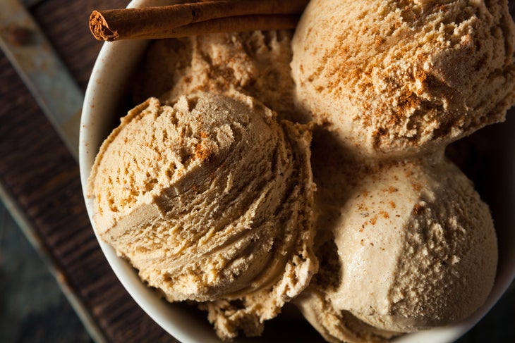 shutterstock_346470098 Pumpkin spice frozen yogurt