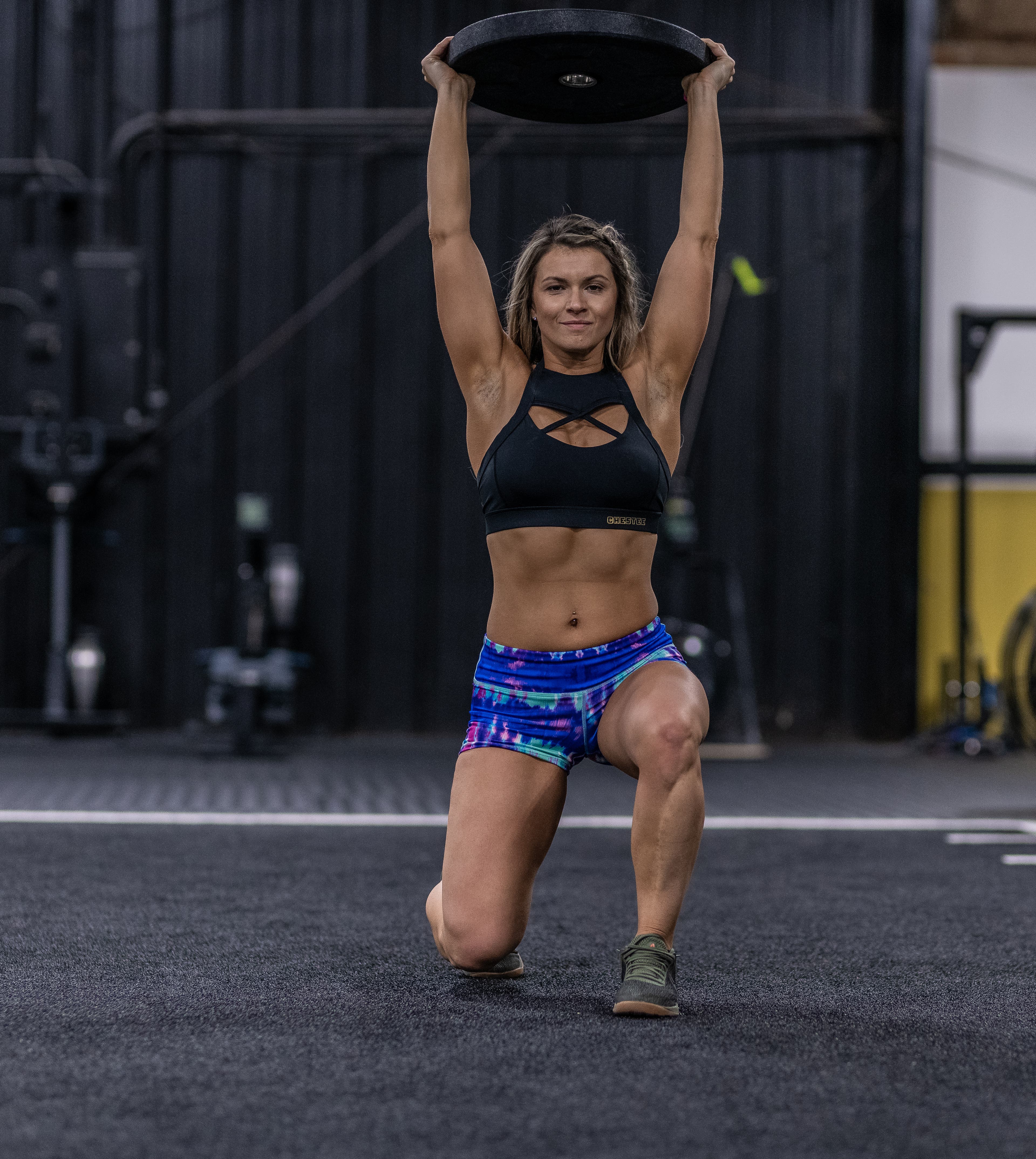 overhead walking lunge warmup