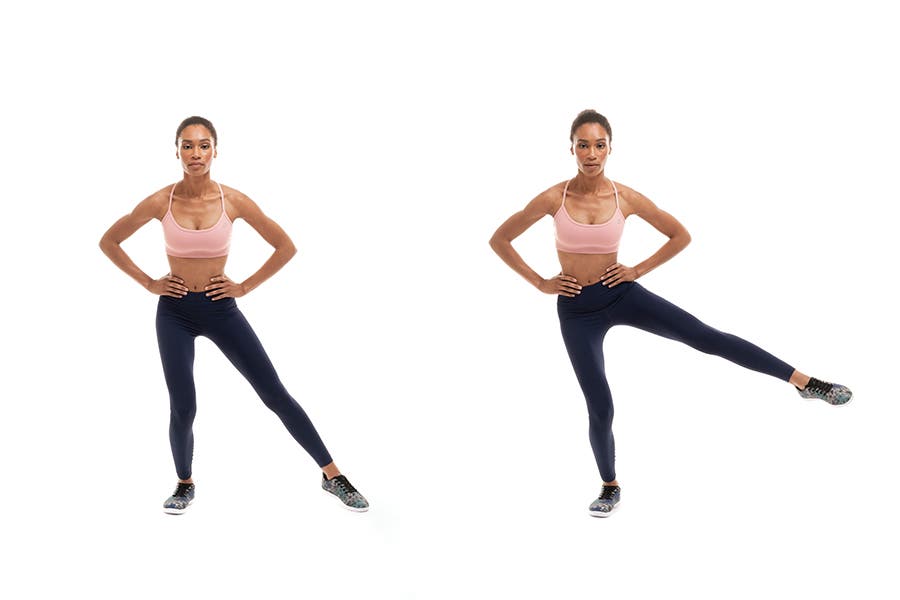 One-Legged Half-Squat and Lift