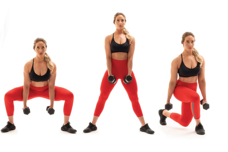 IMG 3 Alternating sumo squat to curtsy lunge exercise