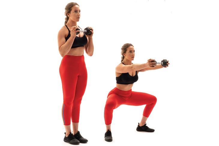 IMG 4 Pop squat with forward dumbbell press exercise tabata workout