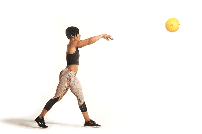 Triceps Function Exercise: Med-Ball Soccer Throw