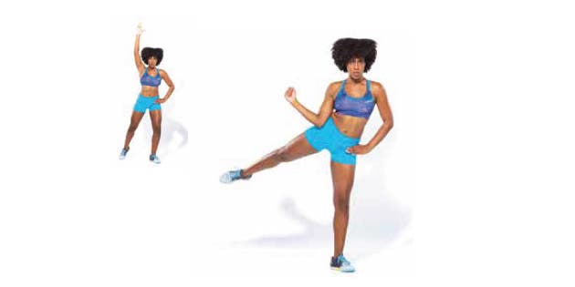 Side body block boxing stance