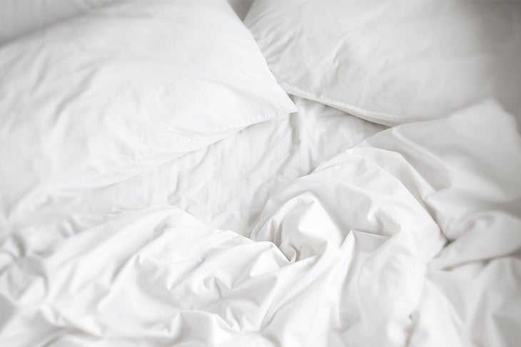 Bed Empty Slept-In Bed