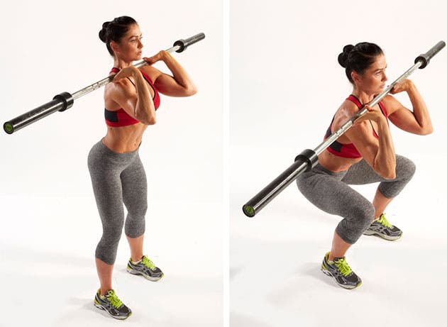 Front-Squat Front squat with barbell