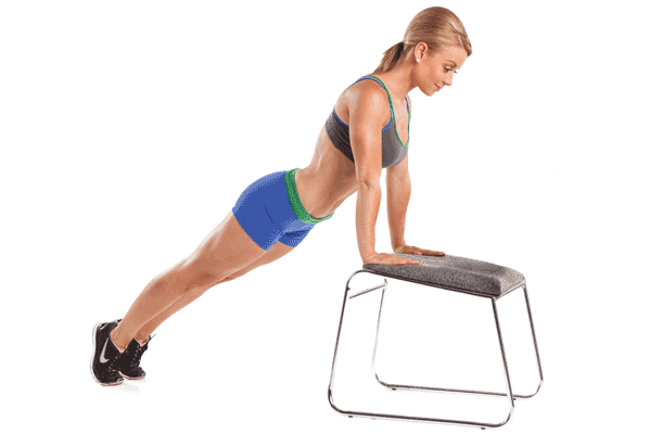 Chair Push-Up (with pause) GIF